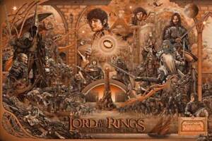 LOTR: Return of the King Variant Poster Art Screen Print by Mondo Ise Ananphada