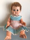 New ListingVintage Ideal Betsy Wetsy Doll 15”Caracul Wig 1950s, with dress & underslip