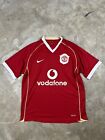 Vintage Nike Manchester United Soccer Jersey AIG 2006 Sphere dry Red Home Medium