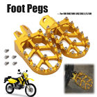 Dirt Bike Foot Pegs Footrest CNC Gold For RM125 RM250 RM250Z RMX250 DRZ400 400SM (For: 1996 Suzuki RMX250)
