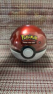 Pokemon PokeBall Tin Includes 3 TCG boosters Coin New Sealed C23