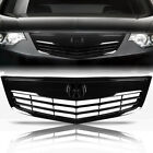 Fit Acura TSX 2011 2012 2013 2014 Front Bumper Upper Grille Grill Glossy Black (For: 2011 Acura TSX Base 2.4L)