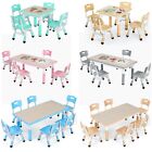Kids Table and Chairs Set Height Adjustable Children Play Table Multi Activity