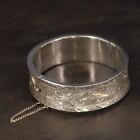 VTG Sterling Silver - MEXICO Flower Etched 7