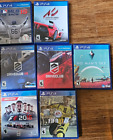 PS4 PlayStation Game Lot 7 Games Sports/Driving/VR w/Case - Not Tested - As-Is!