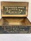 Antique superior biscuits Rochester New York shipping crate