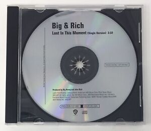 New ListingBIG & RICH “Lost In This Moment” PROMO CD Single Nashville Country NFS Used