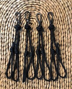 Duck Goose Removable Paracord Lanyard Black Double Loop Call Clip Drops