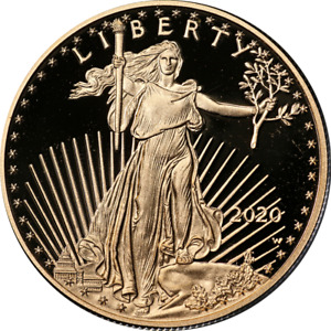 2020 Gold American Eagle $50 Proof Coin OGP COA