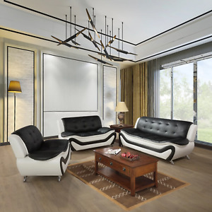Lifestyle Furniture 3 Piece Genuine Leather Living Room Set,Living Room Furnitur