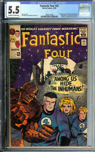 FANTASTIC FOUR #45 CGC 5.5 OW/WH PAGES // 1ST APPEARANCE OF THE INHUMANS 1965