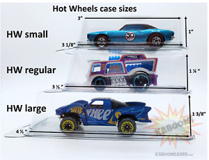 ANY SIZE Hot Wheels Plastic Car Cases containers NEW clamshells 1/64 diecast