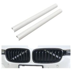Grill Bar V Brace For BMW F31 F30 3 Series Front Grille Trim Strips Cover White (For: 2021 BMW X5 xDrive40i 3.0L)