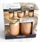 Mainstays Hazelnut Cream Scented 5 Piece Candle Jar Set NIB