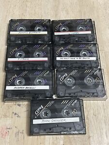 Lot Of 7 Used TDK CDing 74 + CDing 110 Min Type II Cassette Tapes Sold As Blank