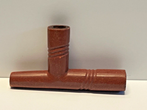 Vintage Antique Native American Indian Catlinite Redstone Pipe; Lot 4