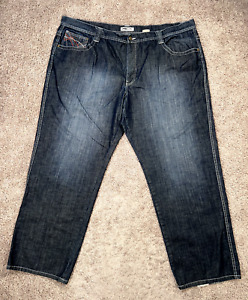 Pelle Pelle Jeans Mens 48x34 Blue Denim Dark Wash Baggy Hip Hop Skater Y2K