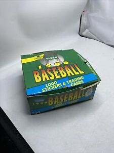 1990 fleer Jumbo baseball box. Green Box. Find The Rare Dave Martinez Error Sb
