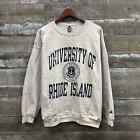 Vintage Champion Reverse Weave University Rhode Island Sweatshirt Fleece Grey XL