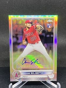 New Listing2022 Topps Chrome  Auto Refractor RC Chase Silseth Angels