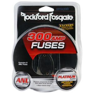 Rockford Fosgate RFFA300 Car Audio 300 Amp ANL Platinum Plated Fuse - 2 Pack NEW