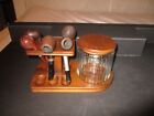 New ListingVINTAGE/TOBACCO/PIPES(HOLDER/STAND/5/PIPES/TOBACCO/JAR)960's/70's/Very/Nice