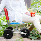 Garden Cart Rolling Stool Work Seat Cart with Wheels 360° Gardening Helper 150kg