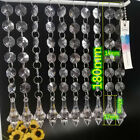 50Pcs Acrylic Crystal Bead Garland Chandelier Hanging Wedding Home Party Decor