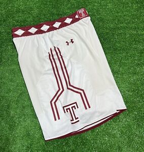 2016 Temple University Owls Under Armour Game Used Worn Jersey Shorts #1 NCAA