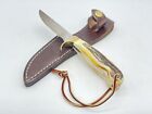 New ListingRare 1950s-60s OLSEN OK KNIFE COMPANY Genuine Stag Hunter w/ Sheath