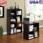 Home Hobby Craft Desk Store Books Binders Particleboard MDF Living Room Black US