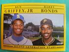 1991 FLEER Ken Griffey Jr Barry Bonds   2nd Generation Stars #710 - Error Card
