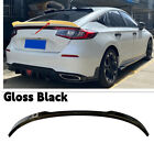 Rear Trunk Wing Spoiler Fits For 2022-2023 Honda Civic Hatchback Gloss Black ABS (For: Honda Civic)
