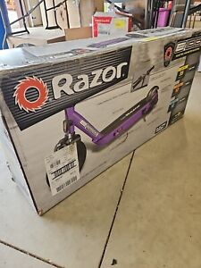 Razor Black Label E100 Electric Scooter - Ages 8+ Up To 10mph In Purple! New