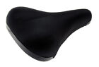 Velo Comfort Bicycle Saddle Relaxed Hybrid Bike Seat Lycra w/ Clamp Black NEW