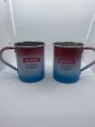 Smirnoff Vodka Steel Mugs Red White & Berry Set of 2 Summer July 4 Moscow Mule