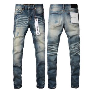 2024 New Purple brand Men's personalized fashion jeans
