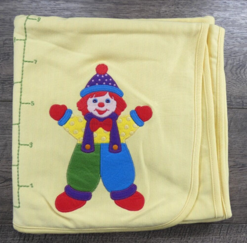 Baby Boy Girl New Gymboree Vintage Growth Chart Clown Blanket VHTF