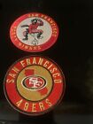 (2) SF San Francisco 49ers Vintage Embroidered Iron On Patches. Patch Lot  3” A1