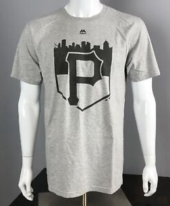 Pittsburgh Pirates Gray Pass Through Dual Blend T-Shirt (M,L,XL)