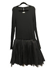 Rundholz Black label drop waist dress with tulle underskirt L