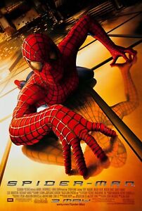 2002 Spiderman Movie Poster 11X17 Peter Parker Tobey McGuire Goblin Marvel 🕷🍿
