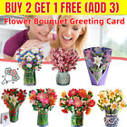 Mother's Day Gift -3D Up Flower Bouquet 3D Pop Up Flower Greeting Cards US
