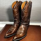 VTG ACME Men’s Size 13D Marbled Brown Leather Western Cowboy Boots 4914 USA Made