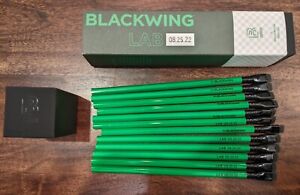 Blackwing Lab 08.25.22 set of 12 small batch limited edition green pencils NEW