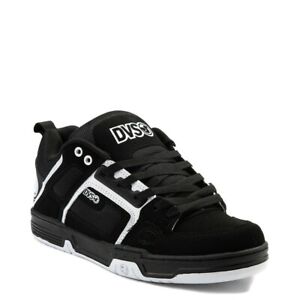 Mens DVS Comanche Skateboarding Shoes NIB Black White Leather