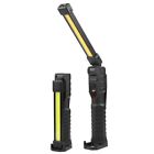 2PCS Magnetic Rechargeable COB LED RED Work Light Lamp Flashlight Folding Torch