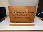 Vintage Ammunition Wooden Ammo Box Crate 30 Carbine Military PMC with Top Lid