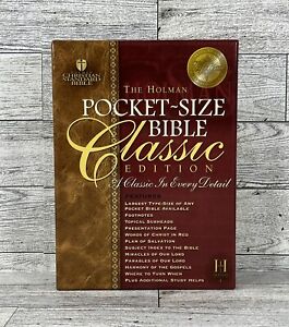 HCSB The Holman Pocket-Size Bible Classic Edition Burgundy Bonded Leather NEW