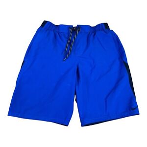 Nike Core Contend Boardshorts Mens Small Blue Lined Swim Surf Beach Trunks